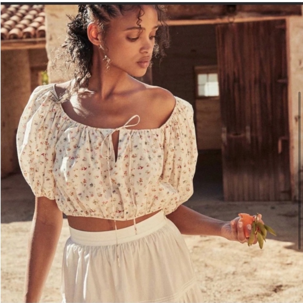 Doen Topaz Top Cottage Breeze Floral